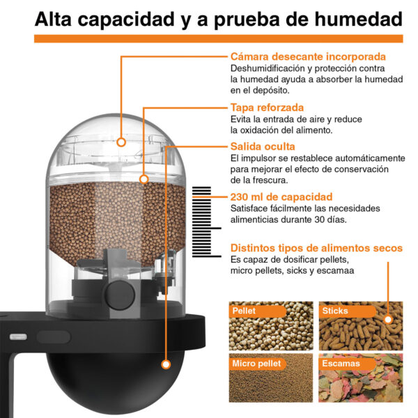 HYGGER HG082B Alimentador automático WIFI com câmara HD | Controlo remoto e vigilância em tempo real