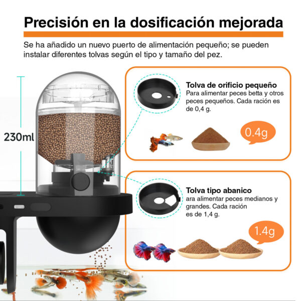 HYGGER HG082B Alimentador automático WIFI com câmara HD | Controlo remoto e vigilância em tempo real