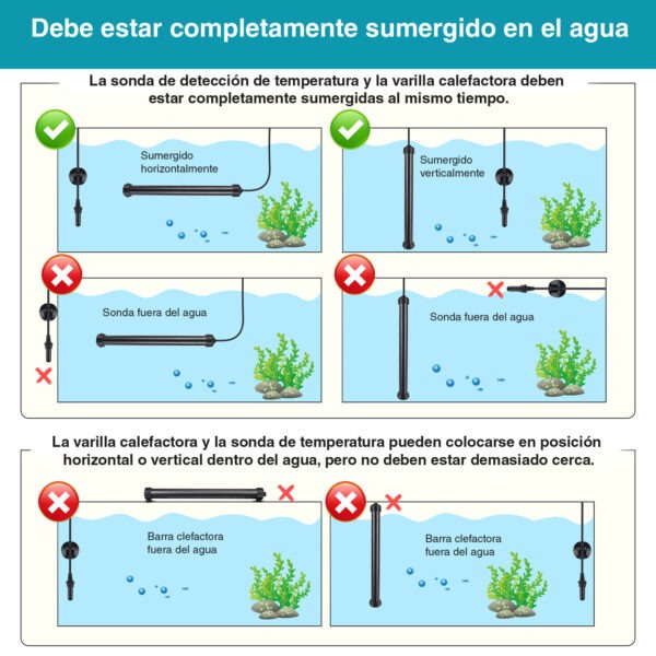 Hygger HG085 Aquecedor de titânio com sonda | Controlo preciso e seguro