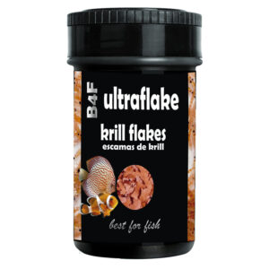 B4F Krill Flakes : Alimento em flocos para todos os tipos de peixes enriquecido com krill