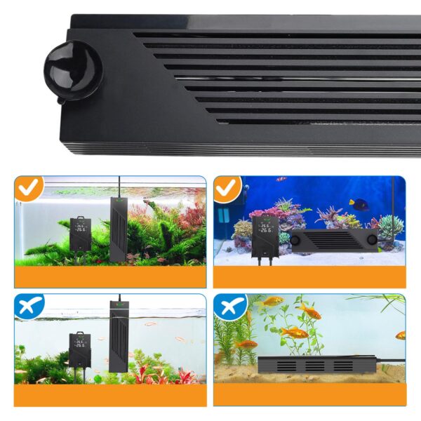 Aquecedor duplo Quartz XL para grandes aquários de água doce e salgada