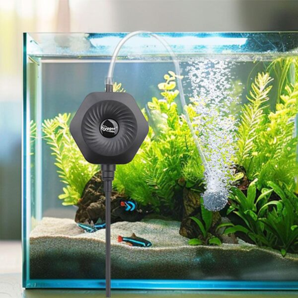 HYGGER mini Aerador Kit HG971 | Aerador silencioso para aquários até 120 litros