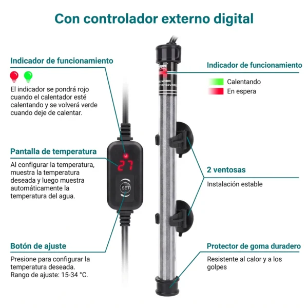 Calentador Compact Pro HG096 | Dispositivo inteligente con display externo