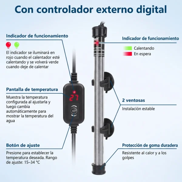 Calentador Compact Pro HG096 | Dispositivo inteligente con display externo
