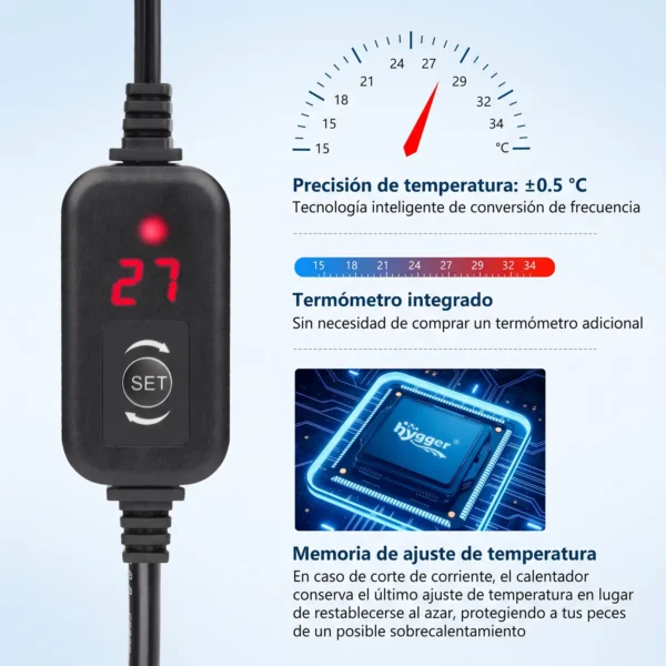 Calentador Compact Pro HG096 | Dispositivo inteligente con display externo