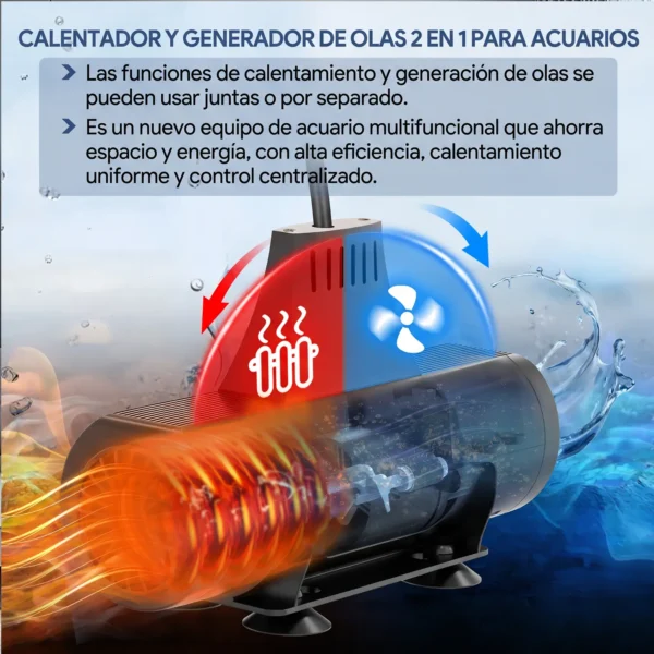 Calentador con circulación Hygger | Dispositivo inteligente con circulación
