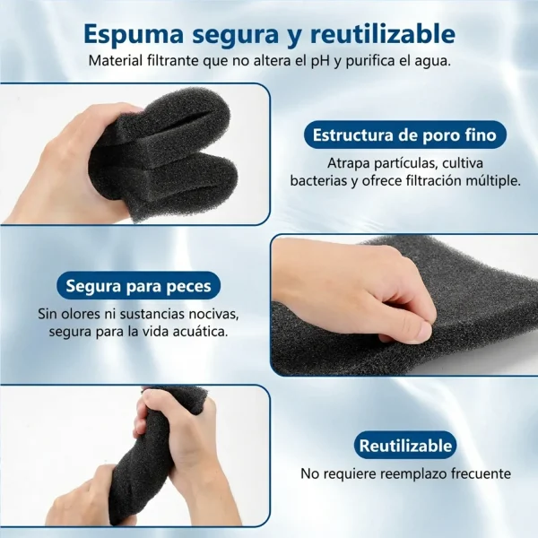 Esponja Filtrante Biológica Hygger | filtración profesional para acuarios