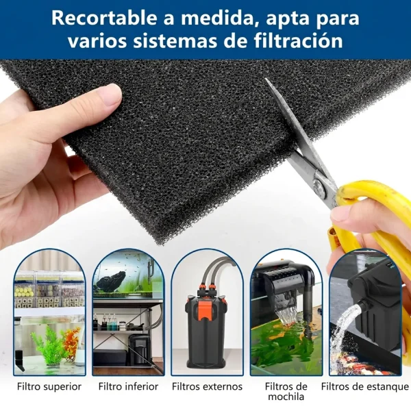 Esponja Filtrante Biológica Hygger | filtración profesional para acuarios