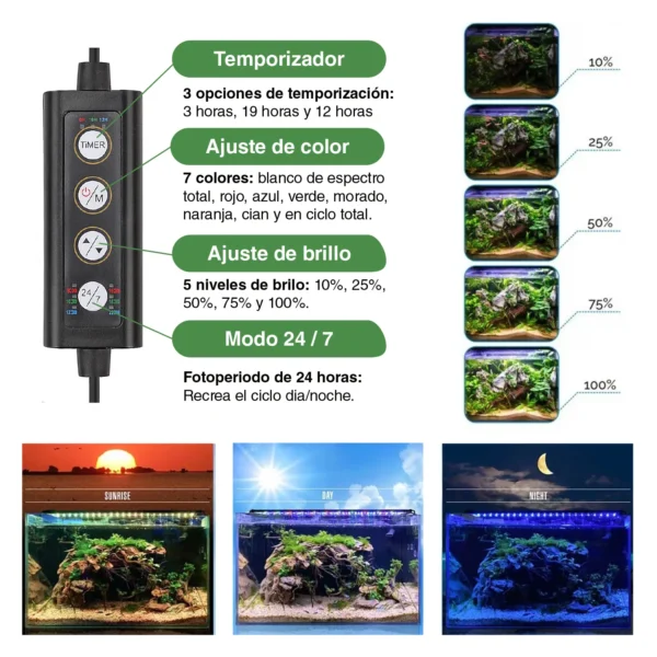 Pantalla LED Slim 85CRI |La mejor opción para tu acuario plantado