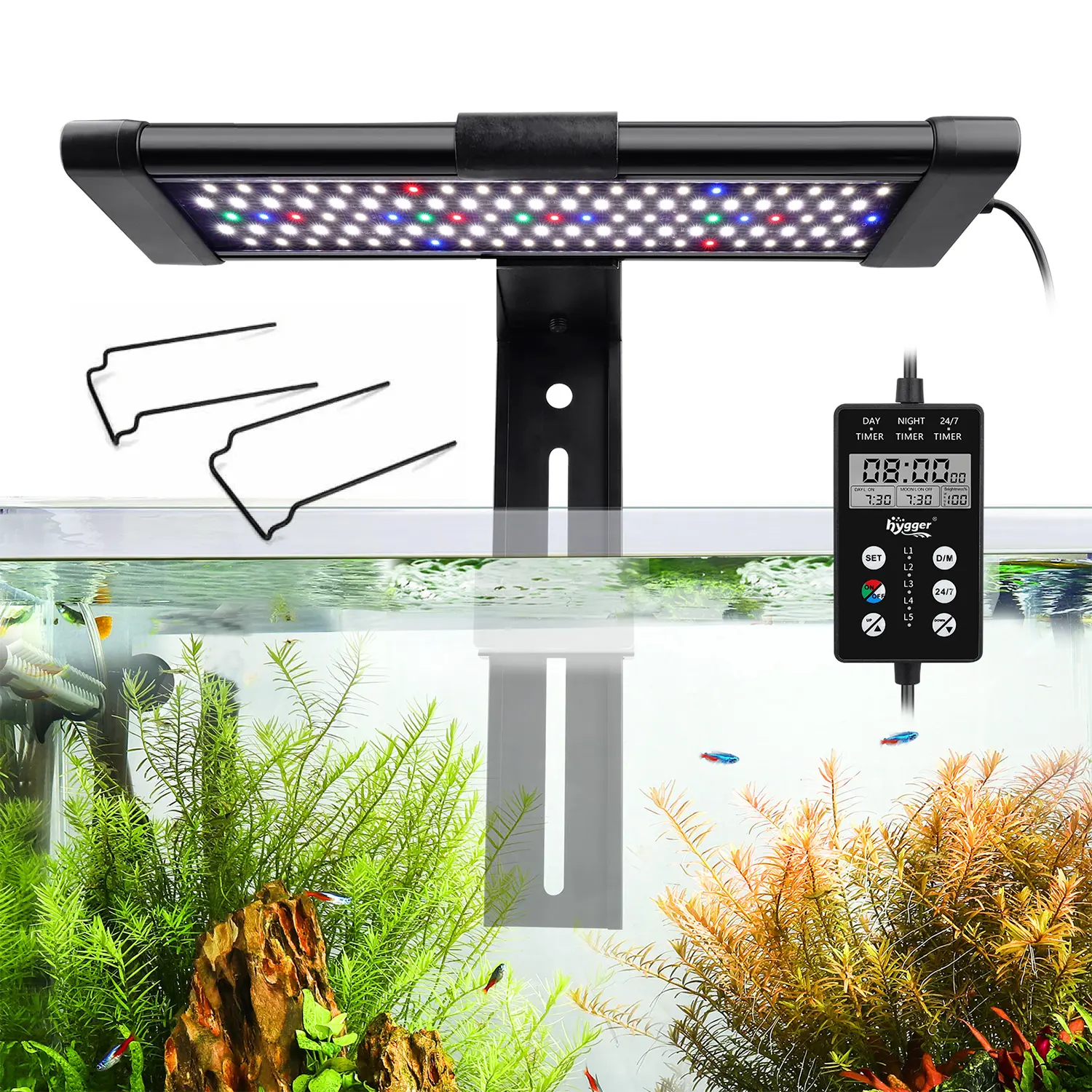 Pantallas LED alto rendimiento Hygger | Ideales para tu acuario plantado