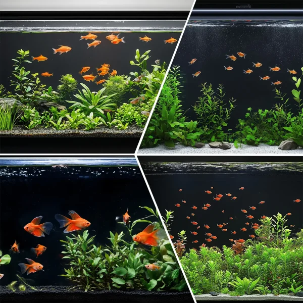 Póster fondo negro acuario | Decoración Premium Hygger para tu acuario