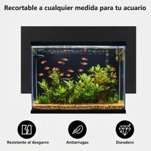Póster fondo negro acuario | Decoración Premium Hygger para tu acuario