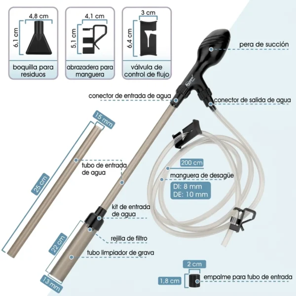 Sifonador grava campana PRO | Hygger HG013
