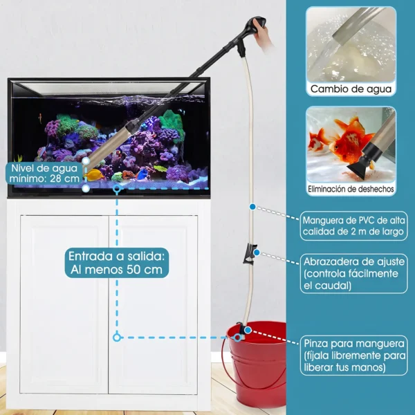 Sifonador grava campana PRO | Hygger HG013