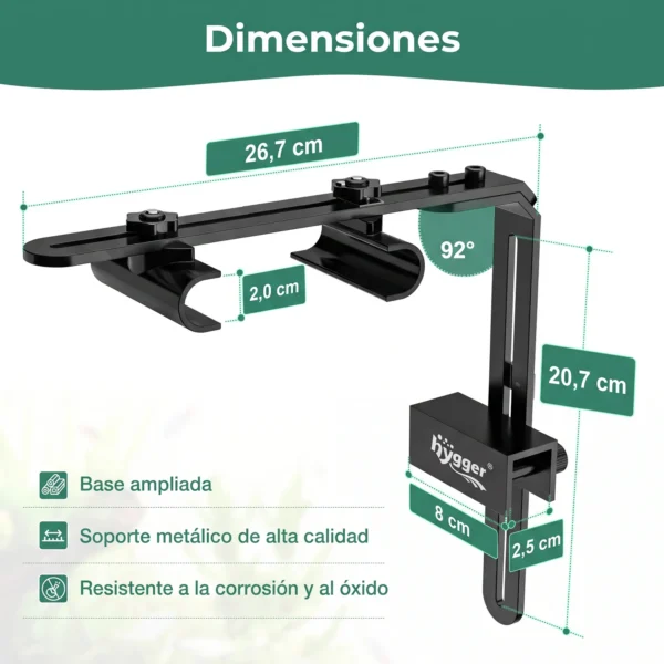Soporte regulable pantallas Hygger | Elegancia robustez y seguridad